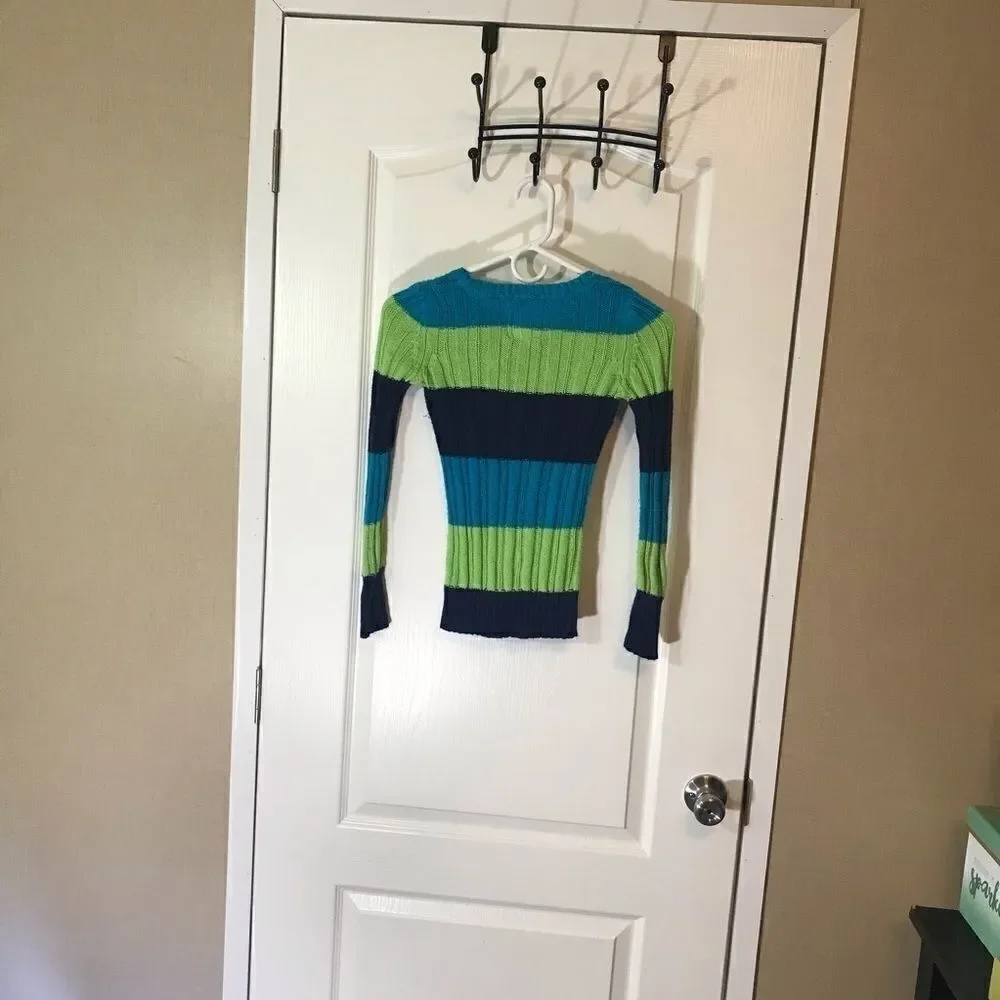 Justice Size 10 Long Sleeve V Neck Pullover Sweater